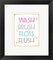 Framed Art Wash Brush Floss Flush Shark Pink Part II Wall Decor 18x24 Artwork